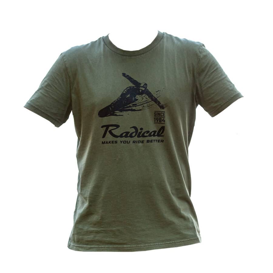 t shirt green front Radical