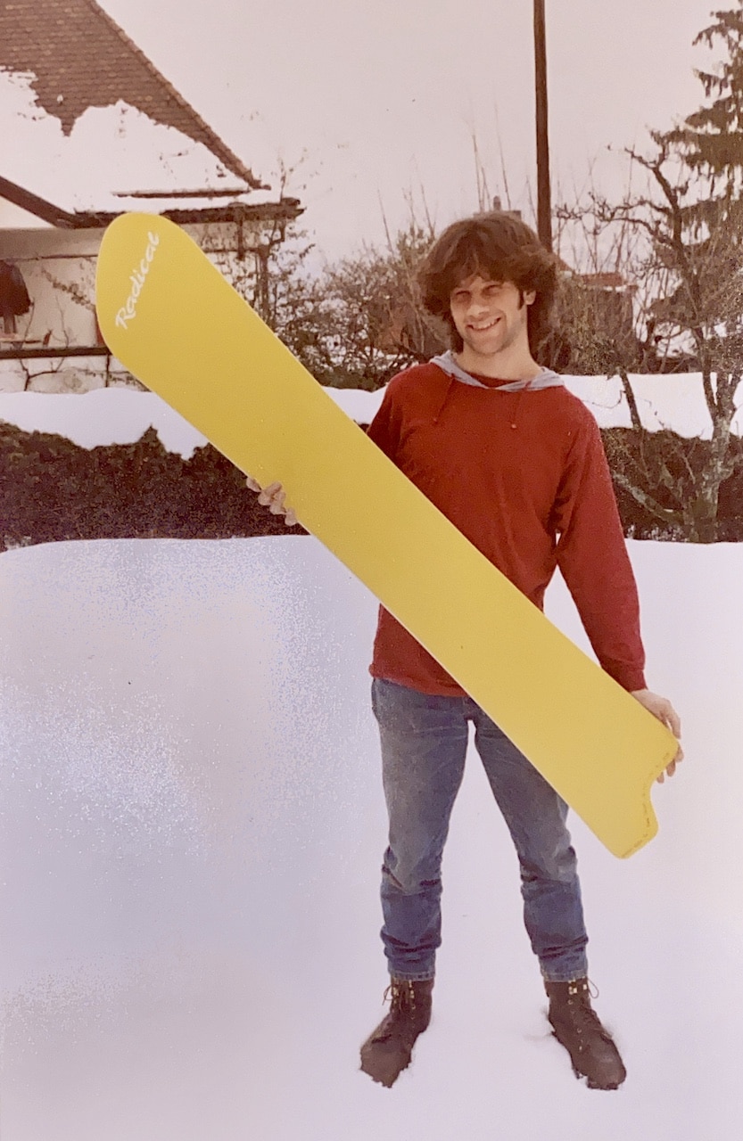 Bruno Baeza - Radical Snowboard gelb - Winter 1989