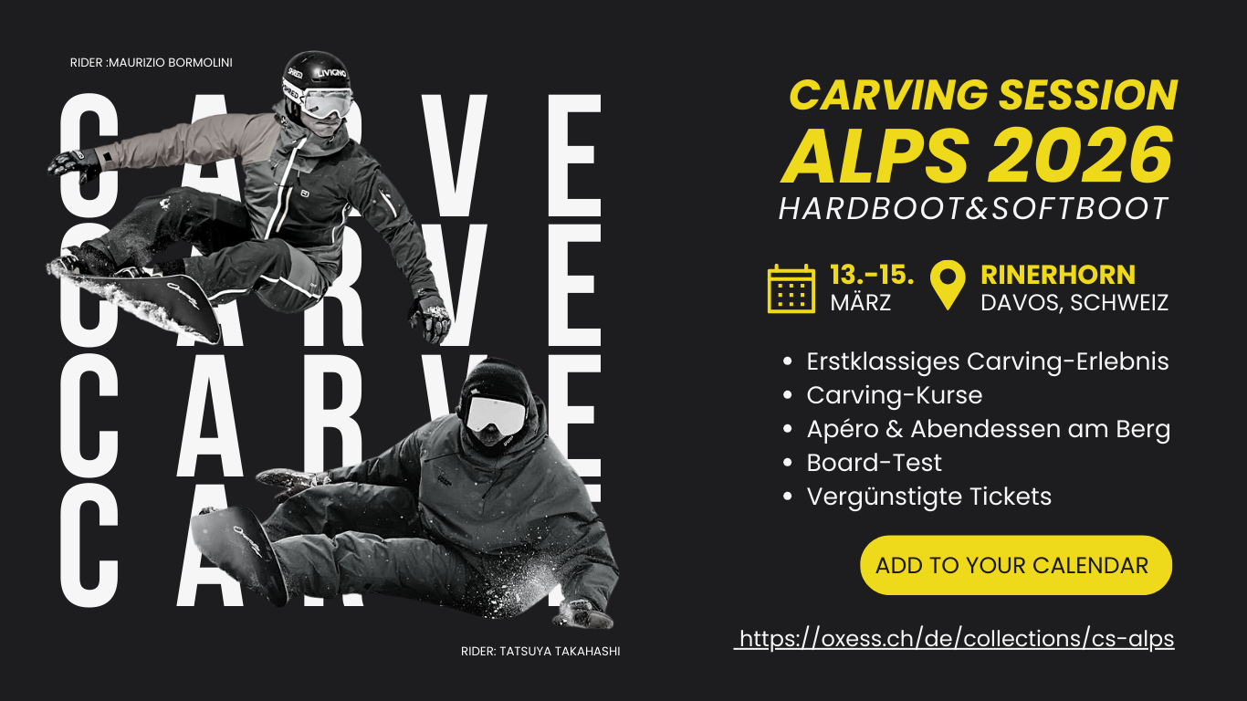 Snowboard Carving Session Rinerhorn 6 Carving Session Rinerhorn