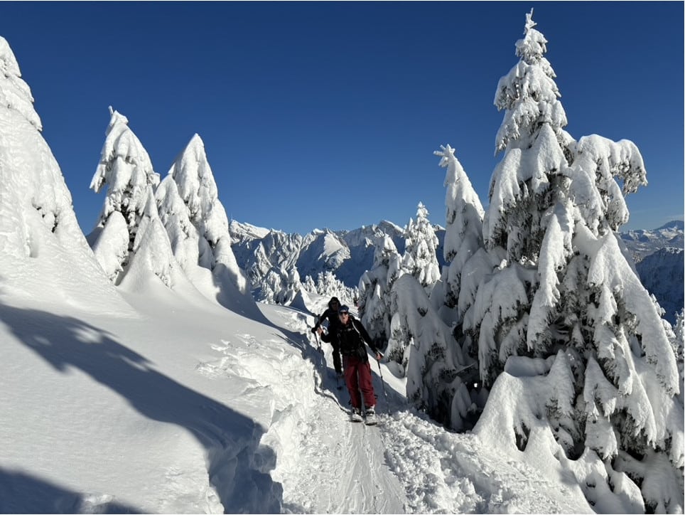 Splitboardtour auf den Bläss Chopf im Toggenburg