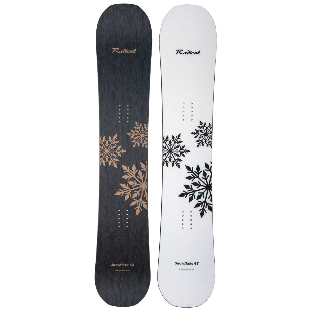 Snowflake 3.0 – das ultimative Allroundboard für Frauen, erhältlich im weissen oder schwarzen Design.