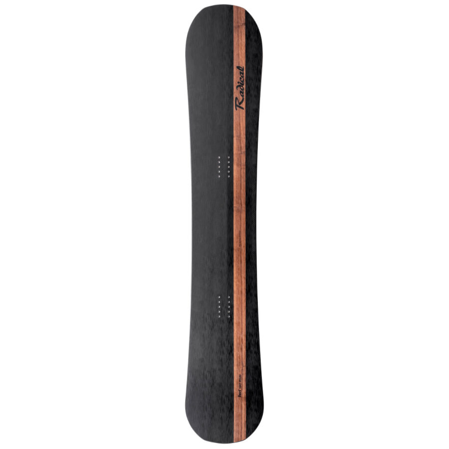 Radical Surf Snowboard. Ein Longboard für alle Freaks. Mit echtem Nussbaum Holzfurnier als Design.